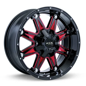 RTX Wheels – Spine – Black – 17″x9″ 10mm – Summer Wheels – 082450
